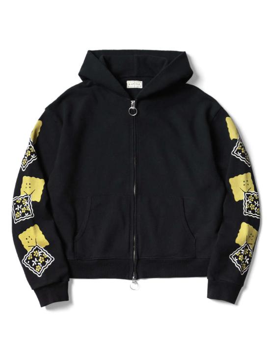  캐피탈  SWT 니트 집업  블랙 - KAPITAL