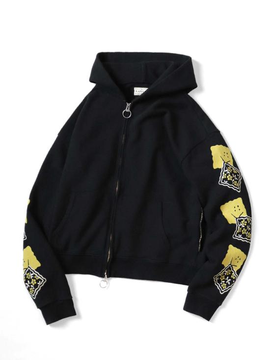  캐피탈  SWT 니트 집업  블랙 - KAPITAL