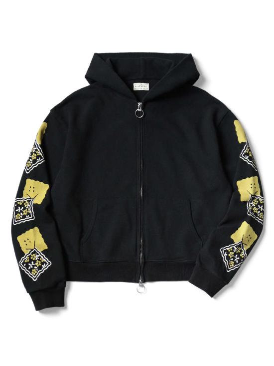  캐피탈  SWT 니트 집업  블랙 - KAPITAL