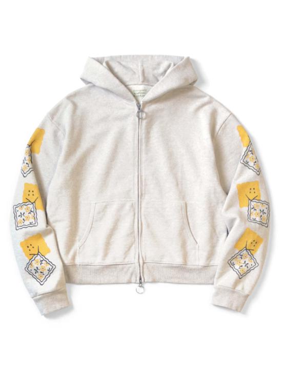  캐피탈 후드 티셔츠 SWT 니트 지퍼업 짐 파카