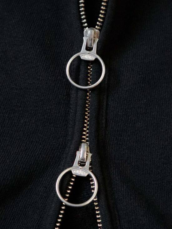  캐피탈 후드 티셔츠 SWT 니트 지퍼업 짐 파카 - KAPITAL