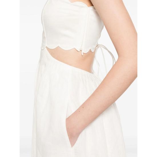 25FW 짐머만 숏 원피스 1760DSS251 IVORY NEUTRALS - ZIMMERMANN