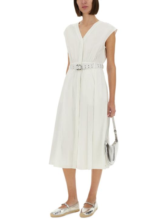 25SS 마이클 코어스 미디 원피스 MS5830KF4C 100WHITE - MICHAEL KORS