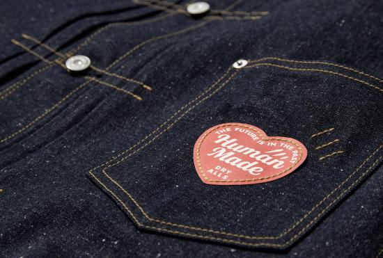 25SS 휴먼메이드 데님 자켓 데님 워크 재킷 파스트 HM29JK002 블루 - HUMANMADE