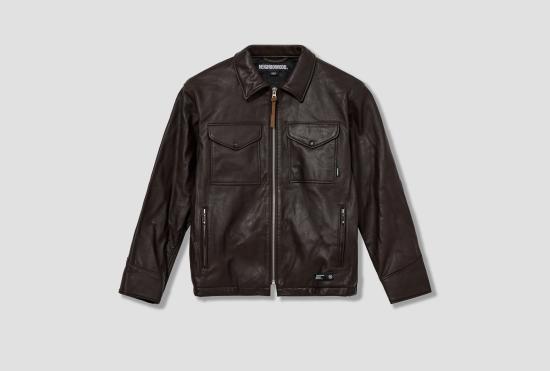 25SS 네이버후드 가죽 자켓 251SZNH JKM01 BR