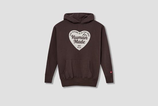 25SS 휴먼메이드 긴팔 티셔츠 츠리아미 후디 HM29CS015 브라운