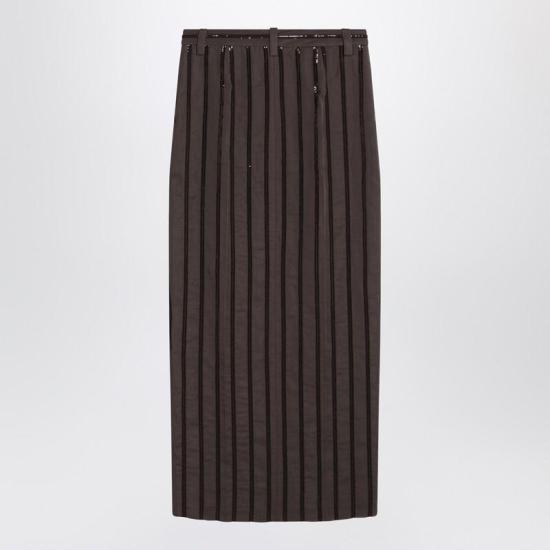 25SS 브루넬로 쿠치넬리 숏 스커트 MH911G3786CO Q CUCIN C8705 BROWN - BRUNELLO CUCINELLI