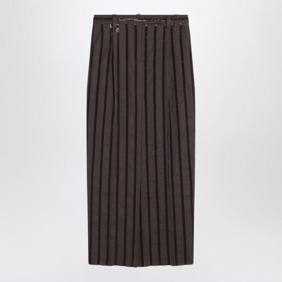 25SS 브루넬로 쿠치넬리 숏 스커트 MH911G3786CO Q CUCIN C8705 BROWN