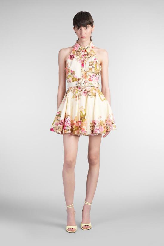 25SS Hemant & Nandita 숏 원피스 415724 HN SAMA 5766 Beige