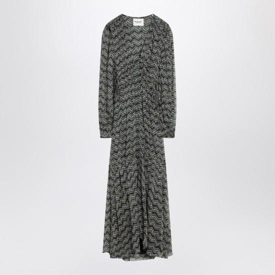 25SS 이자벨마랑에뚜왈 롱 원피스 25PRO0668FAC1J07E Q ISAET 02FK MULTICOLOR