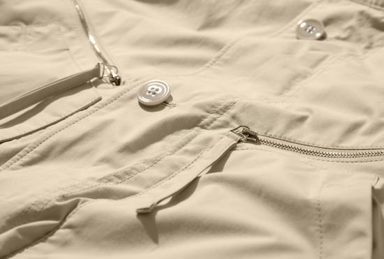 25SS 르메르 자켓 낙하산 블루종 - WR 라이트 벤틸® 코튼 OW1115 LF1371 베이지 - LEMAIRE