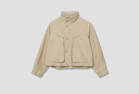 25SS 르메르 자켓 낙하산 블루종 - WR 라이트 벤틸® 코튼 OW1115 LF1371 베이지