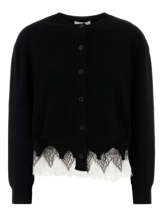 25SS 알렉산더 맥퀸 가디건 829289 Q1BC81080 Black ivory