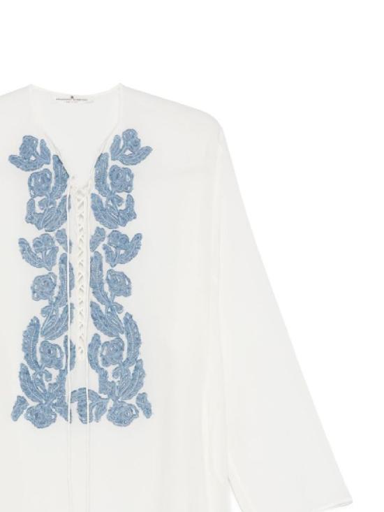 25SS 에르마노 설비노 미디 원피스 D462K405FKE 10602 WHITEPEARL - ERMANNO SCERVINO