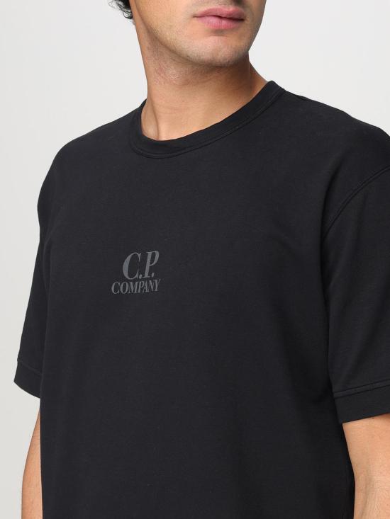 25SS 씨피 컴퍼니 반팔 티셔츠 18CMSS159A002246G999 BLACK DOM - C.P. COMPANY