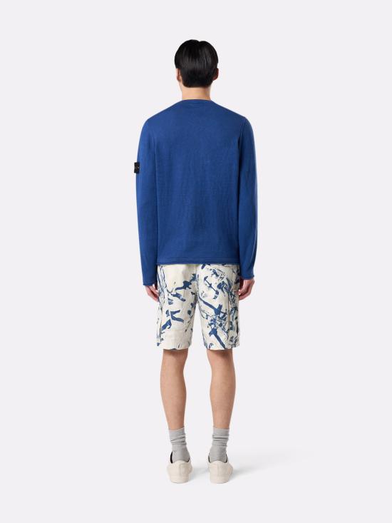 25SS 스톤 아일랜드 스웨터 K1S155100052S00B0V1022 BRIGHT BLUE DOM - STONE ISLAND