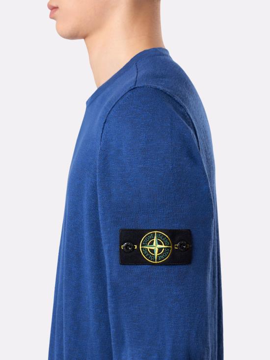 25SS 스톤 아일랜드 스웨터 K1S155100052S00B0V1022 BRIGHT BLUE DOM - STONE ISLAND