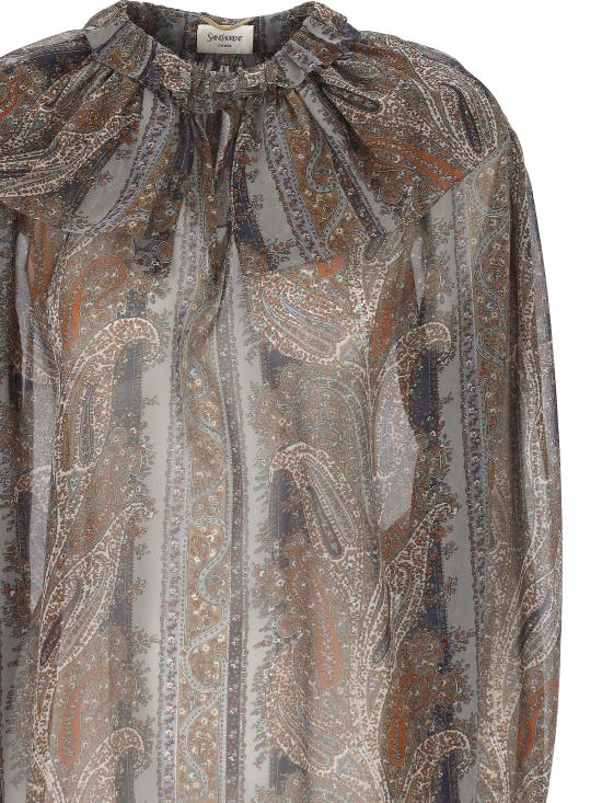 25SS 생로랑 블라우스 819584 Y3K588490 MultiColour - SAINT LAURENT