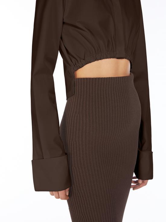 25SS 막스마라 블라우스 2511111243600 041 Brown - MAX MARA