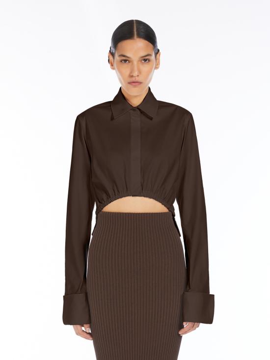 25SS 막스마라 블라우스 2511111243600 041 Brown - MAX MARA