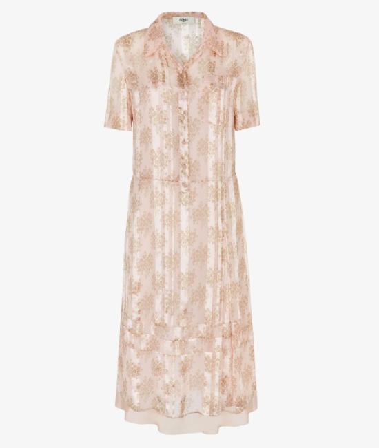 25SS 펜디 미디 원피스 FDD297 AUQEF1RX7 Strawberry