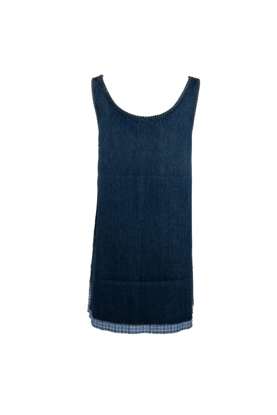 25SS 미우미우 숏 원피스 GWA2191568 F0008 BLEU - MIU MIU