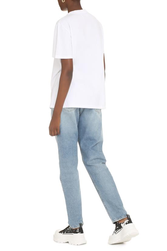 25SS 골든구스 반팔 티셔츠 GWP01220P000593 10364 WHITE - GOLDEN GOOSE