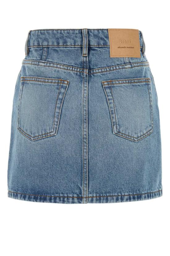 25SS 아미 숏 스커트 FSK037DE0046 480 LIGHT BLUE - AMI