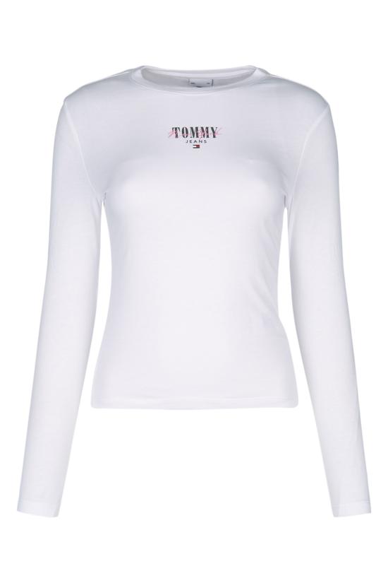 24SS 토미진 긴팔 티셔츠 DW0DW17840 YBR WHITE