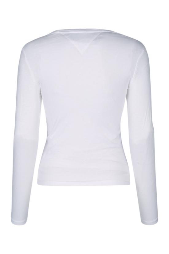 24SS 토미진 긴팔 티셔츠 DW0DW17840 YBR WHITE - TOMMY JEANS