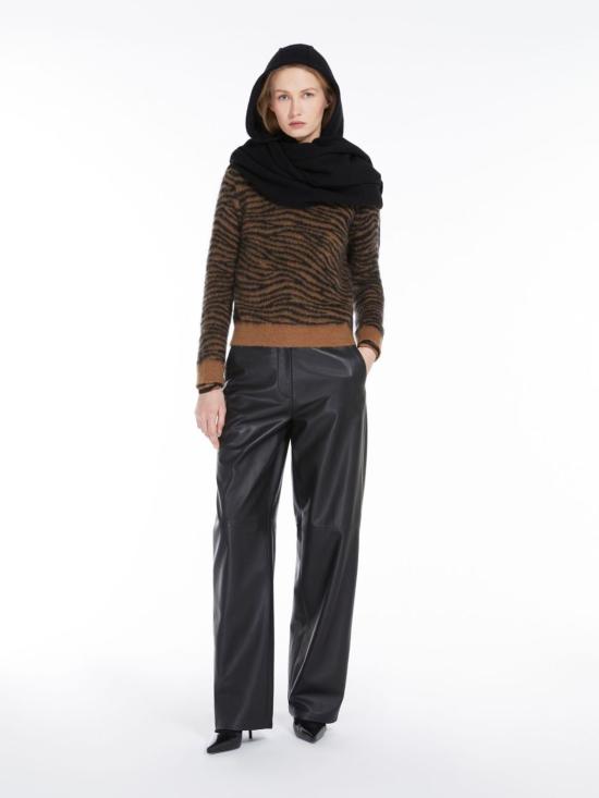 25FW 막스마라 스튜디오 스웨터 2426366142600 002 ANIMAL PRINT - MAX MARA STUDIO