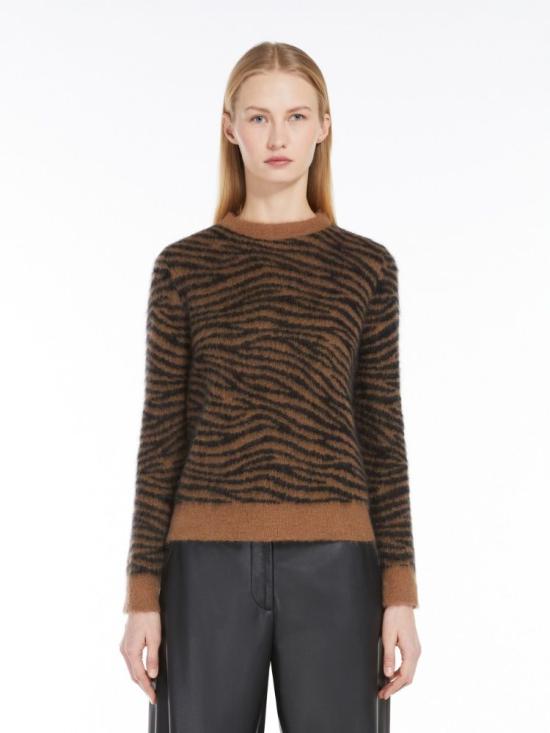 25FW 막스마라 스튜디오 스웨터 2426366142600 002 ANIMAL PRINT - MAX MARA STUDIO