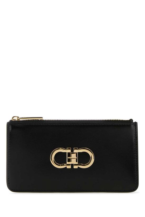 25SS 살바토레 페라가모 간치니 카드지갑 220629770767 NERFLARED BLACK