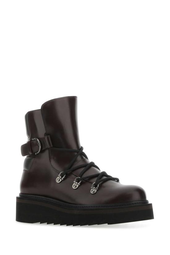  살바토레 페라가모 부츠 01D9517567741C GANACHEBROWN PURPLE - SALVATORE FERRAGAMO