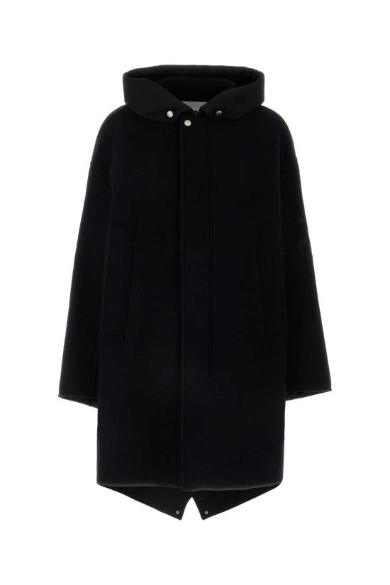 24FW 질샌더 코트 J40AA0120J40020 001 BLACK
