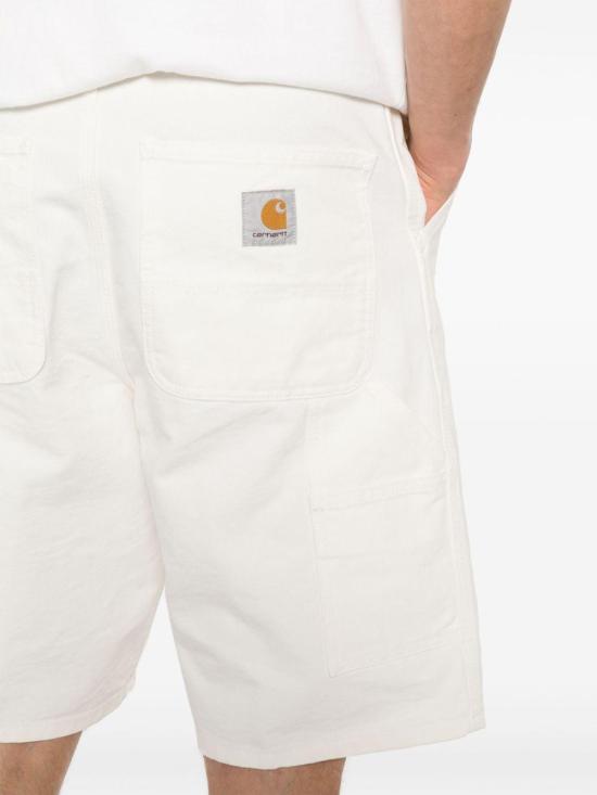 칼하트 WIP 싱글 니 쇼츠 I027942 D602 WHITE - CARHARTT WIP