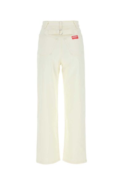  겐조 스트레이트 팬츠 FD52DP2046D2 WB WHITE - KENZO