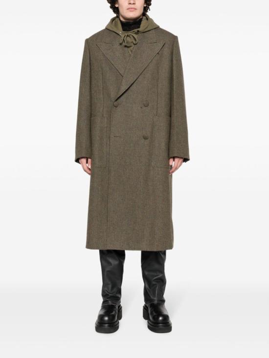  지방시 코트 BMC07G14XJ 333 GREEN - GIVENCHY