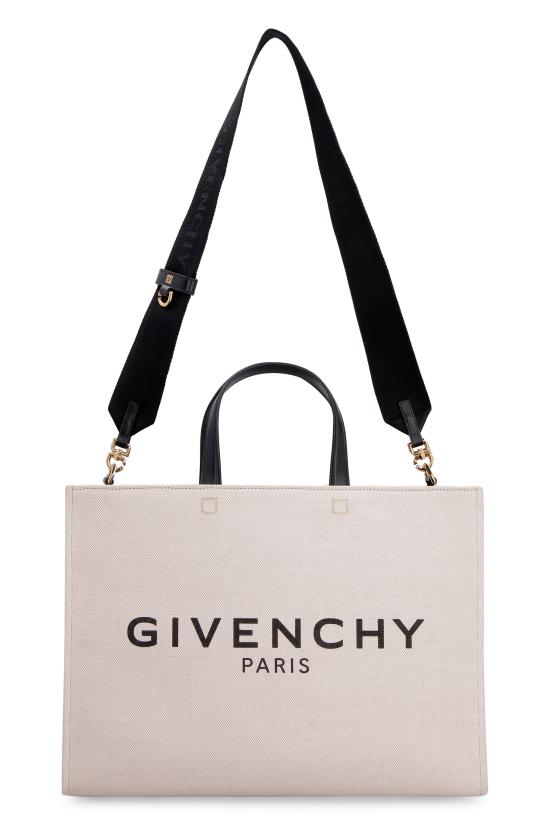 25FW 지방시 미디움 G 토트 캔버스 쇼핑백 BB50N2B1DR 255 WHITE - GIVENCHY