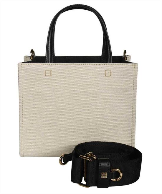 25FW 지방시 미니 G 토트 캔버스 쇼핑백 BB50N0B1DR 255 WHITE - GIVENCHY