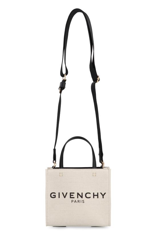 25FW 지방시 미니 G 토트 캔버스 쇼핑백 BB50N0B1DR 255 WHITE - GIVENCHY