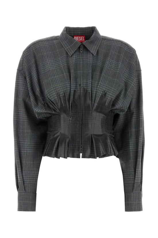 25SS 디젤 블라우스 A165490HQAG 96PA CHECKED