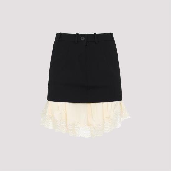 25SS 발렌시아가 숏 스커트 831246TMT32 1000 BLACK - BALENCIAGA