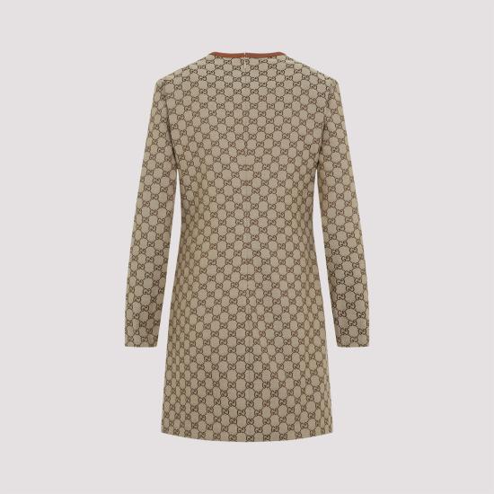 25SS 구찌 미디 원피스 820404Z8BZA 2190 CAMELEBONYMIX - GUCCI