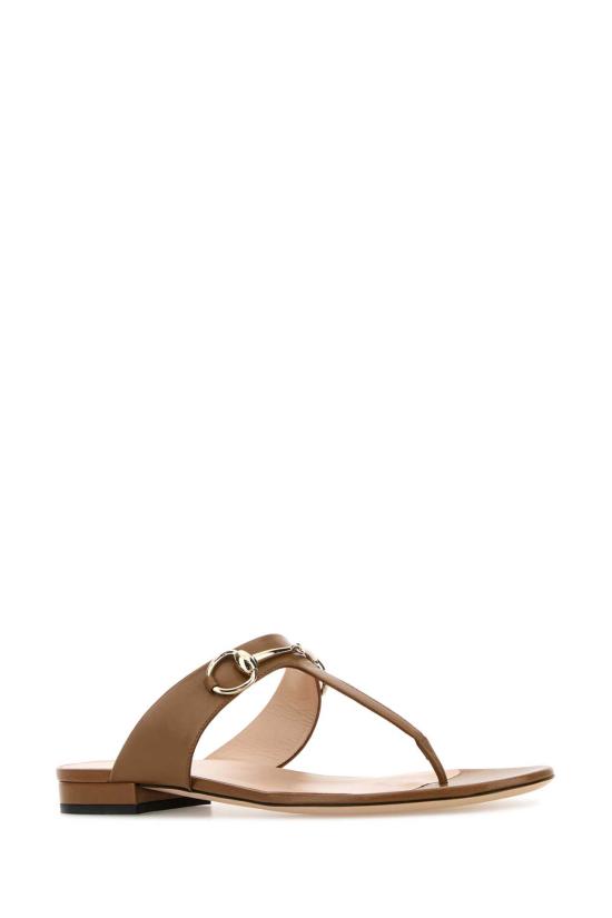 25SS 구찌 홀스빗 통 샌들 816590C9D00 2712 CAMEL - GUCCI