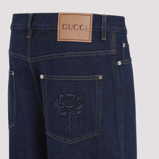 25SS 구찌 스트레이트 팬츠 815629XDC6V 4759 DARKBLUE - GUCCI