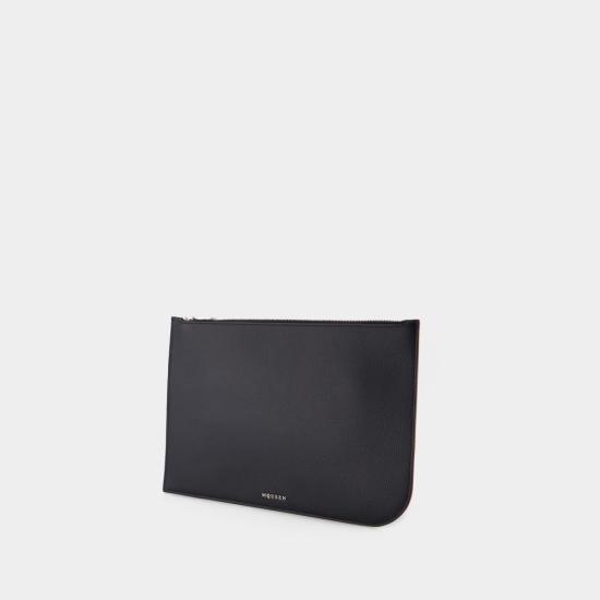 25SS 알렉산더 맥퀸 클러치/파우치 8148501VDCC 1000 BLACK - ALEXANDER MCQUEEN