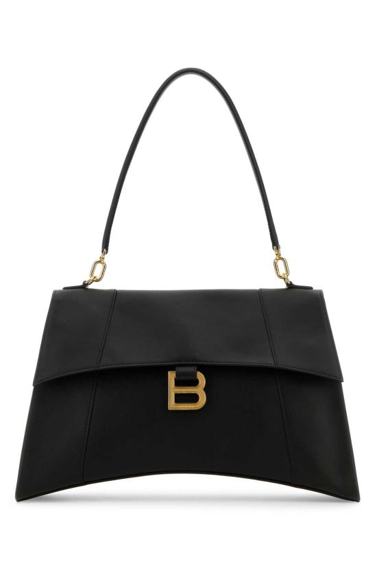 25SS 발렌시아가 다운타운 스몰 숄더백 8107332ABF9 1000 BLACK