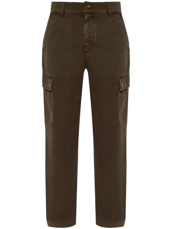 25SS 버버리 워싱 코튼 카고 팬츠 8105255 C1764 GREEN