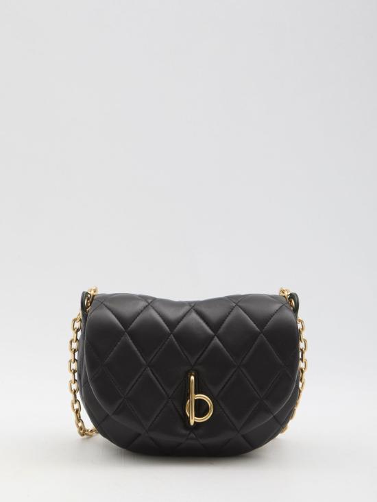 25SS 버버리 퀼티드 락킹 호스 백 8104628 A1189 BLACK